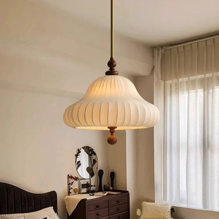 Lámpara colgante de tela japonesa Wabi Sabi para restaurante, hotel, tienda, sala de estar, lámpara de seda vintage para decoración de habitaciones, lustre