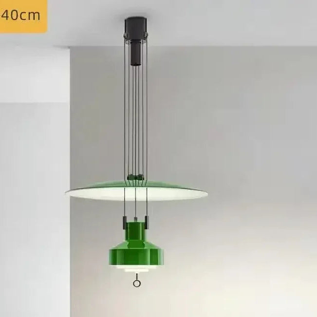Lámpara colgante nórdica moderna y creativa para sala de estar, diseño danés, arte retro, decoración del hogar, lámpara colgante ajustable para mesita de noche y estudio LED