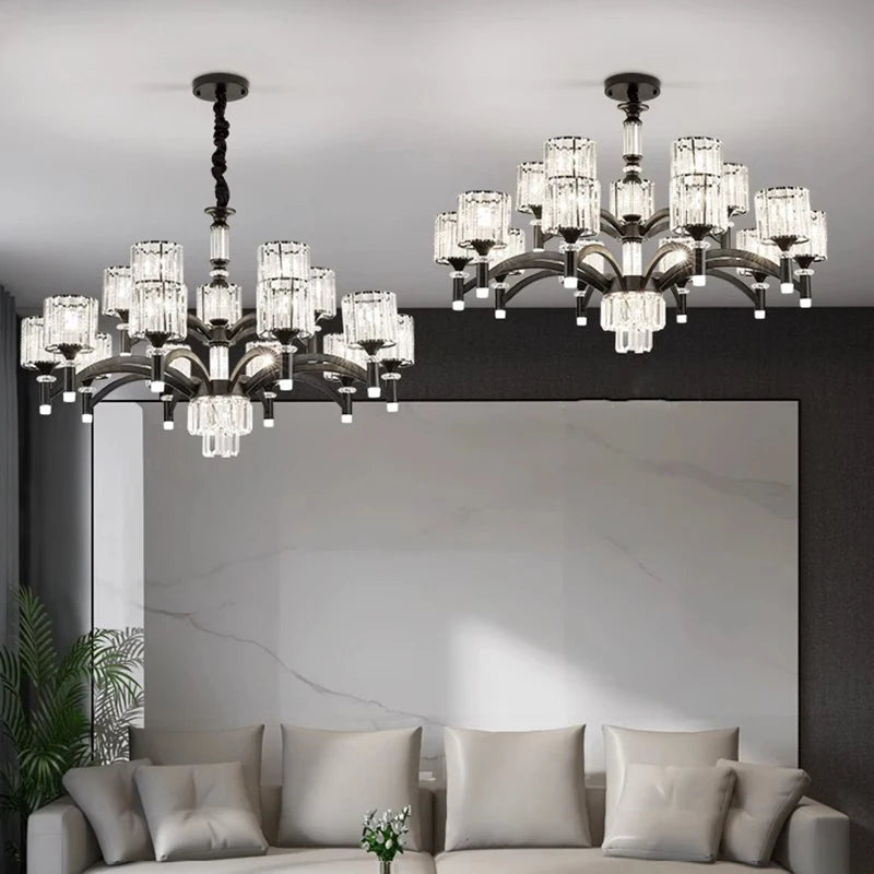 Lámparas colgantes LED modernas para decoración del hogar, ideales para la sala de estar o el dormitorio. Iluminación interior.