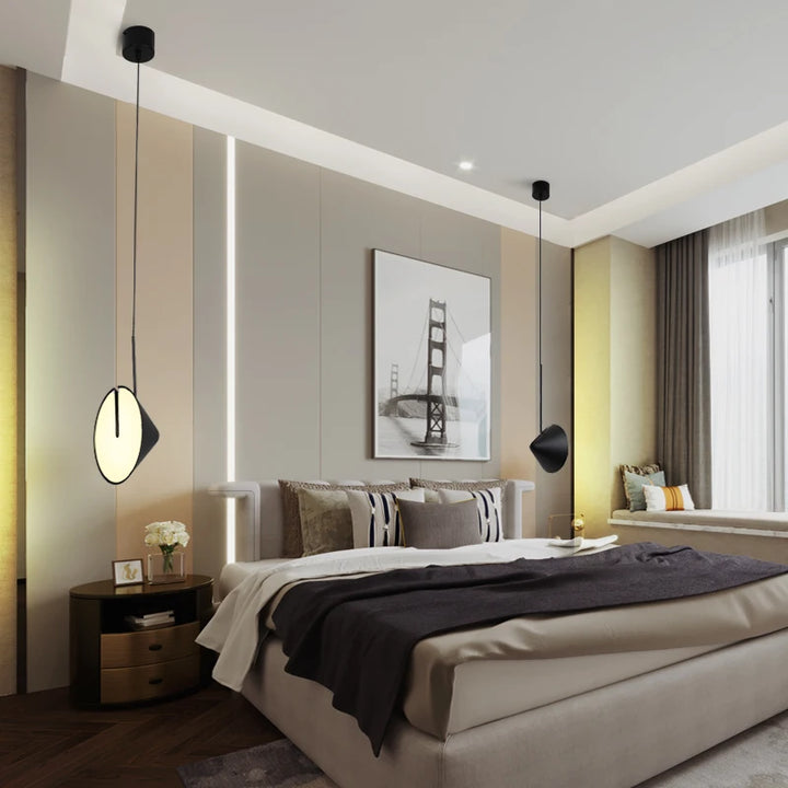 Lámparas colgantes LED modernas de diseño nórdico, lámpara colgante de hierro multiángulo para dormitorio, comedor, hogar, loft, decoración, luminaria de suspensión