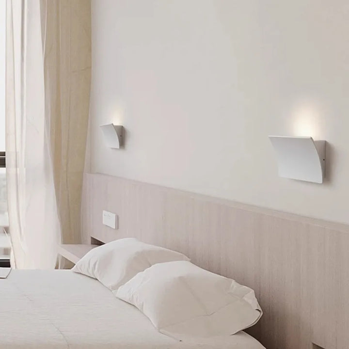 Lámpara de pared LED de cabecera para dormitorio minimalista nórdica moderna, CA 90-260 V, lámpara de pasillo, decoración de interiores, lámpara de pared sencilla