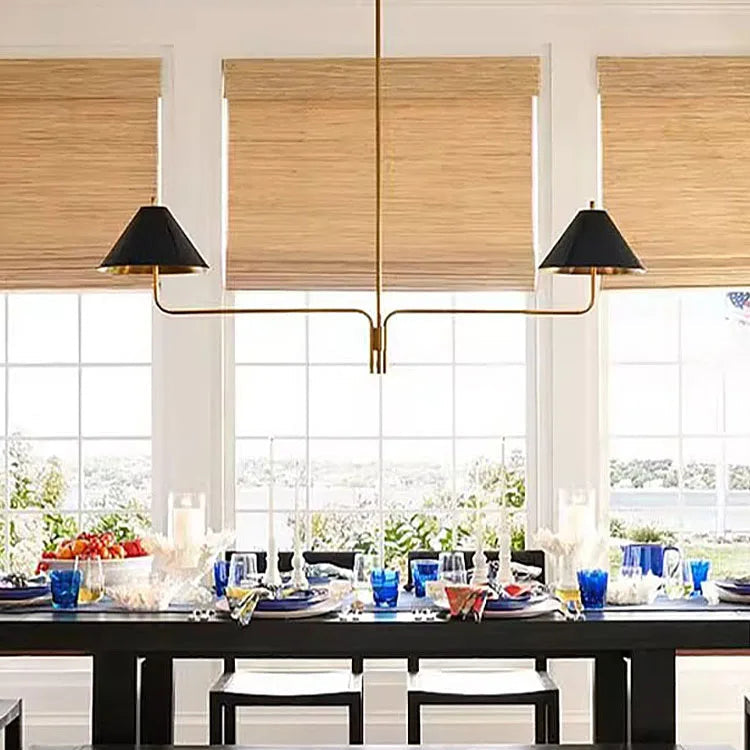 Lámparas de mesa de cocina de metal vintage, lámparas colgantes de mesa estilo retro americano, lámpara colgante para sala de estar, comedor, isla, lámpara colgante