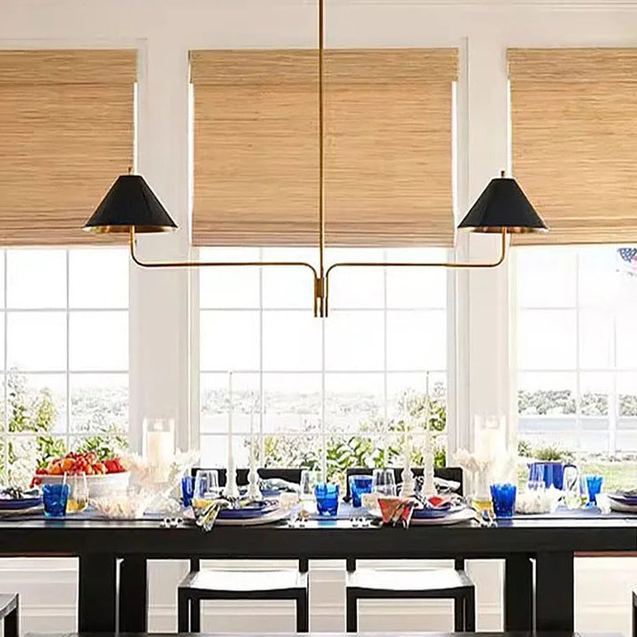 Lámparas de mesa de cocina de metal vintage, lámparas colgantes de mesa estilo retro americano, lámpara colgante para sala de estar, comedor, isla, lámpara colgante