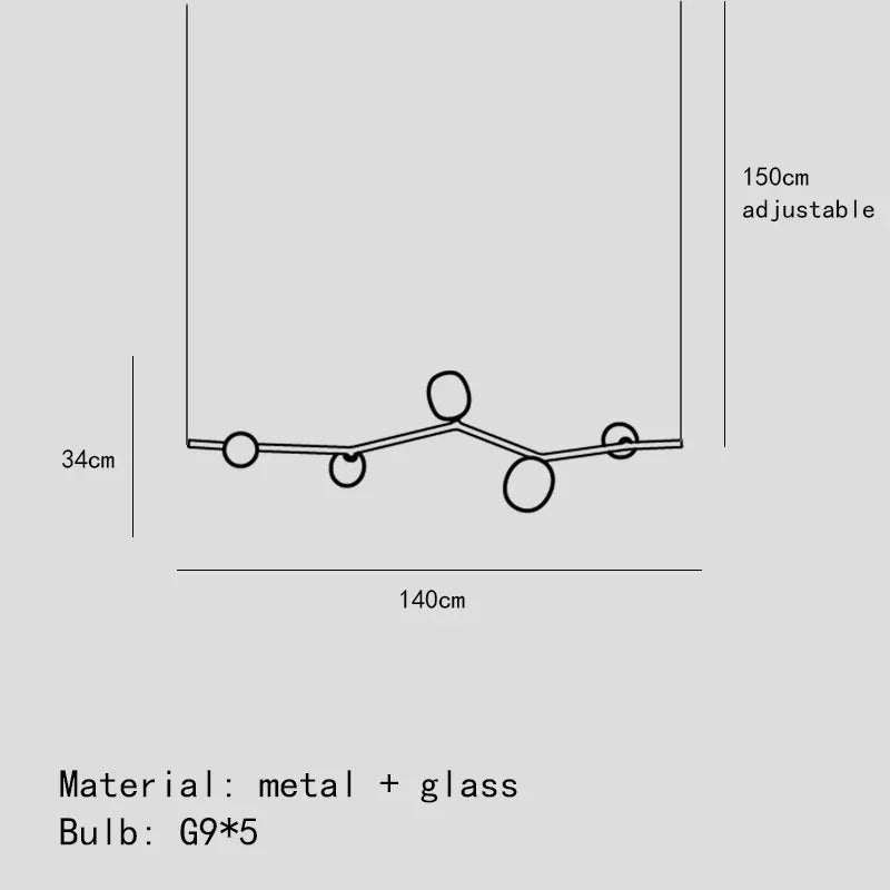 Lámpara colgante de hiedra posmoderna, estilo villa, dúplex, rama, hotel, internet, celebridad, casa de familia, salón de té, lámpara colgante