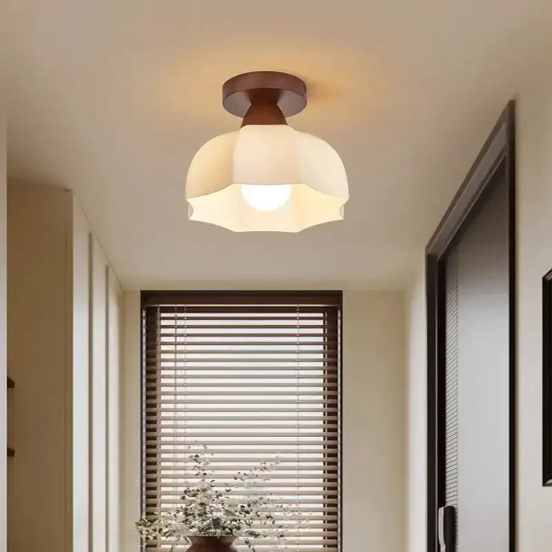 Lámpara de techo LED moderna para pasillo, pasillo, sala de estar, comedor, cocina, dormitorio, color blanco y negro