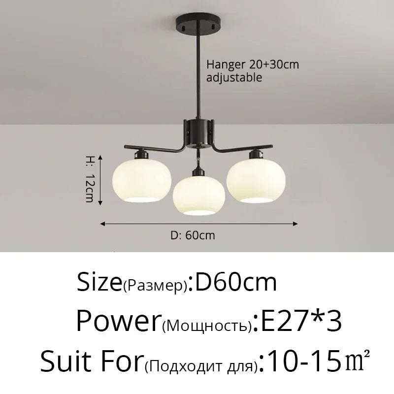 Lámparas colgantes LED nórdicas modernas, candelabros de techo de cristal sencillos para decoración del hogar, iluminación interior para restaurantes, salas de estar y tiendas.