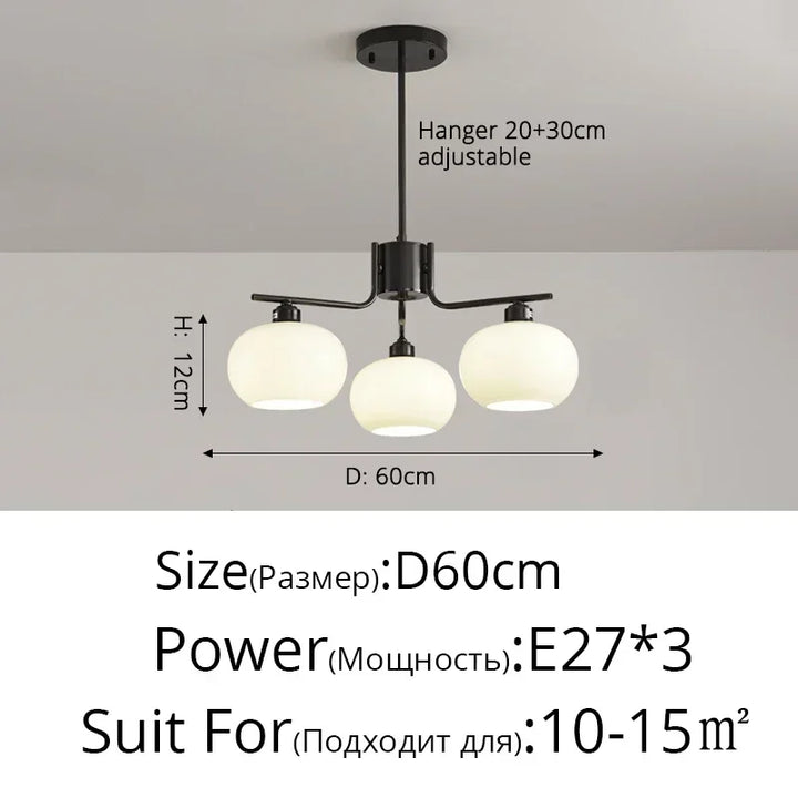 Lámparas colgantes LED nórdicas modernas, candelabros de techo de cristal sencillos para decoración del hogar, iluminación interior para restaurantes, salas de estar y tiendas.