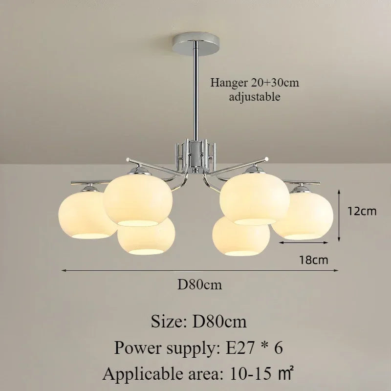 Lámparas colgantes LED nórdicas modernas, candelabros de techo de cristal sencillos para decoración del hogar, iluminación interior para restaurantes, salas de estar y tiendas.