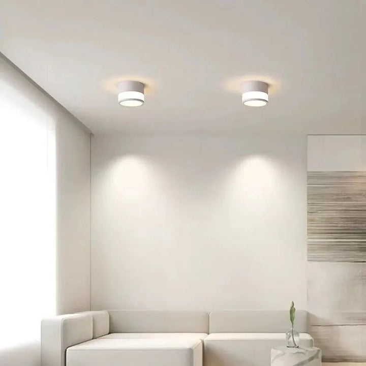 Lámpara de techo LED empotrada de 9 W y 15 W, foco LED nórdico de superficie, para salón, dormitorio, iluminación interior, CA 220 V.