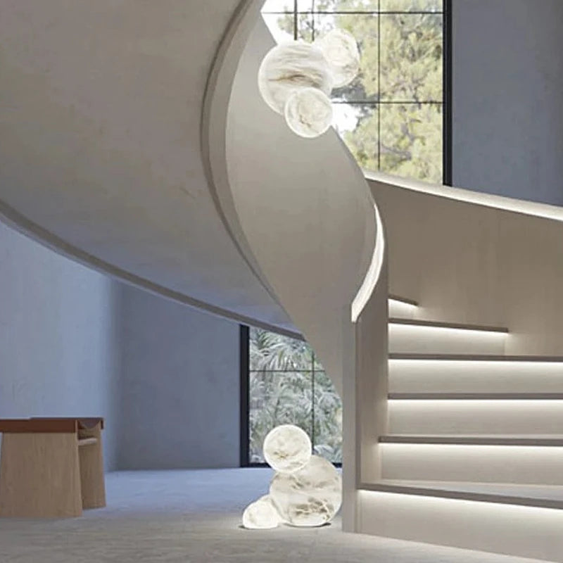 Lámparas colgantes de mármol cromado dorado de moda 2025, bombillas LED E14, candelabro, lámpara de suspensión brillante para comedor