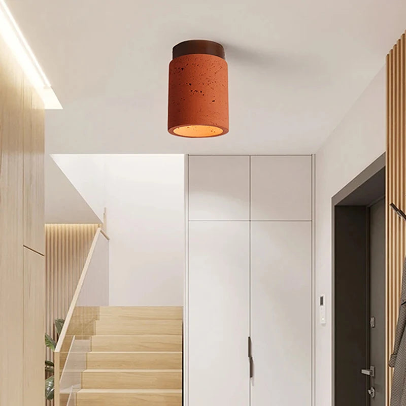 Lámpara de techo LED creativa y nueva, empotrada en superficie, estilo retro, para decoración del hogar, sala de estar, balcón, recibidor, CA 85-265 V