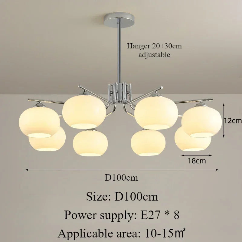 Lámparas colgantes LED nórdicas modernas, candelabros de techo de cristal sencillos para decoración del hogar, iluminación interior para restaurantes, salas de estar y tiendas.