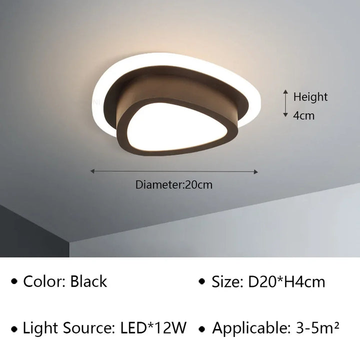 Lámpara de techo LED moderna para sala de estar, pasillo, guardarropa, dormitorio, lámpara de techo, decoración del hogar, accesorio de iluminación interior