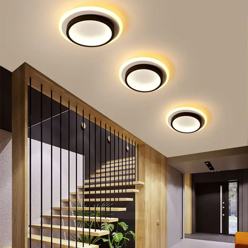 Lámpara de techo LED moderna para sala de estar, escalera, pasillo, guardarropa, dormitorio, luz de techo, decoración interior del hogar, accesorio de iluminación
