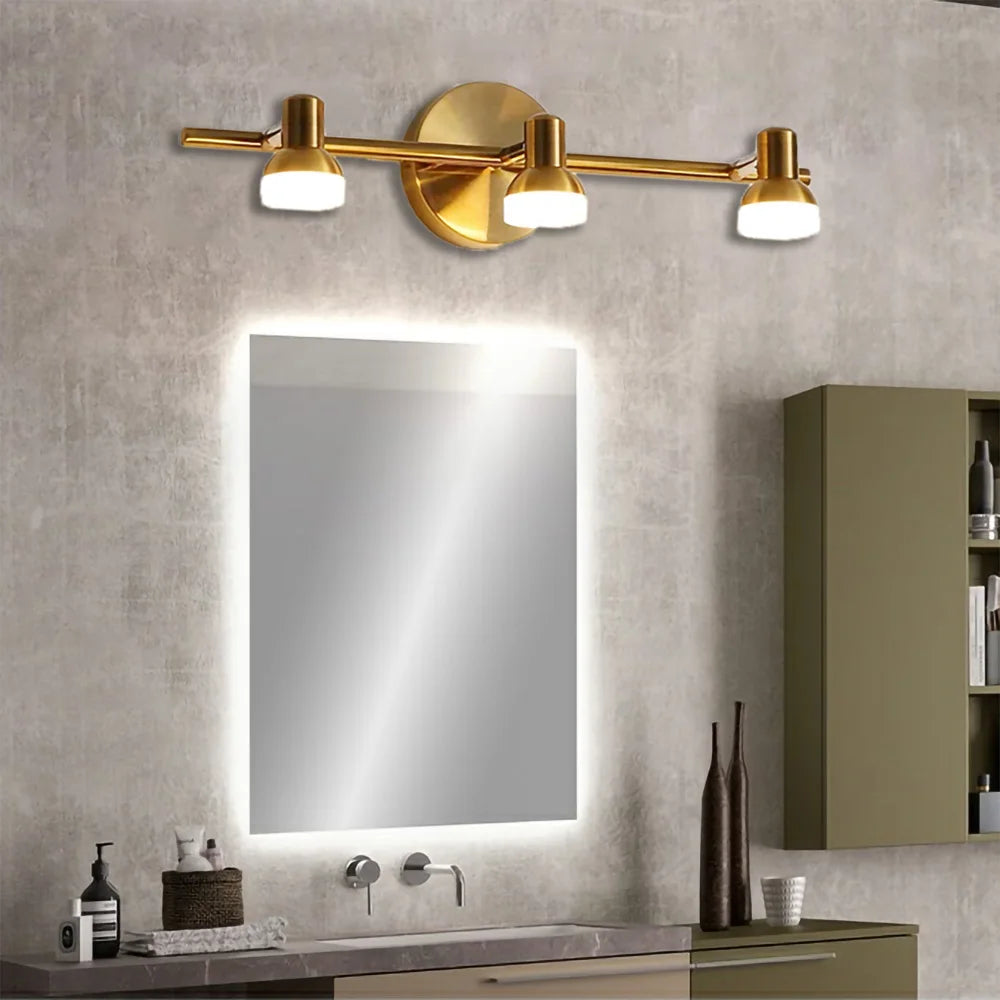 Aplique de pared LED moderno, luz neutra negra y dorada para sala de estar, dormitorio, estudio, balcón, iluminación interior, iluminación de pared.