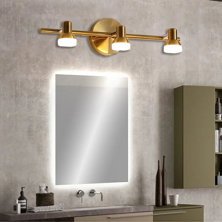 Aplique de pared LED moderno, luz neutra negra y dorada para sala de estar, dormitorio, estudio, balcón, iluminación interior, iluminación de pared.