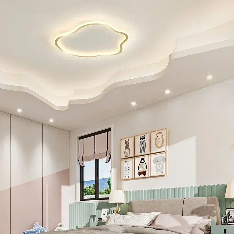 Lámpara de techo LED nórdica para sala de estar, comedor, dormitorio, estudio, pasillo, balcón, decoración del hogar, accesorio de iluminación interior.