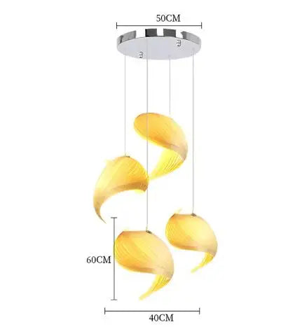 Lámpara colgante de madera con escalera de caracol de estilo japonés minimalista moderno para apartamento tipo loft, hecha a mano, para restaurante o dormitorio