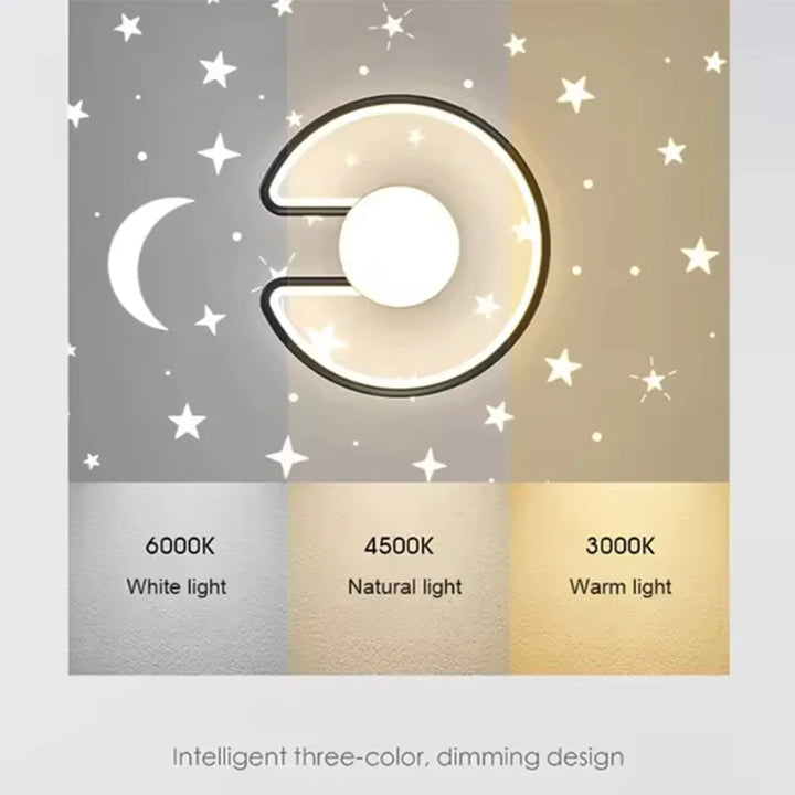 Lámpara de techo LED con diseño de cielo estrellado nórdico para dormitorio, cocina, habitación infantil, pasillo, balcón, decoración del hogar