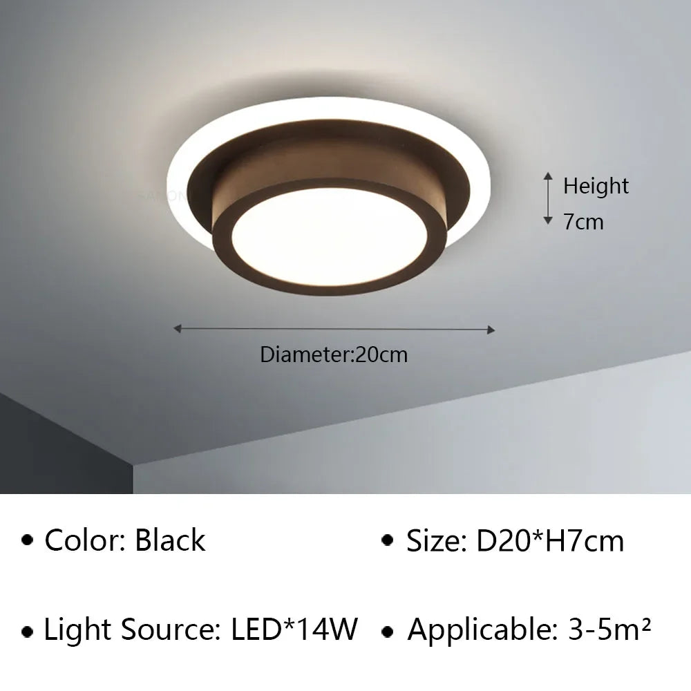 Lámpara de techo LED moderna para sala de estar, pasillo, guardarropa, dormitorio, lámpara de techo, decoración del hogar, accesorio de iluminación interior