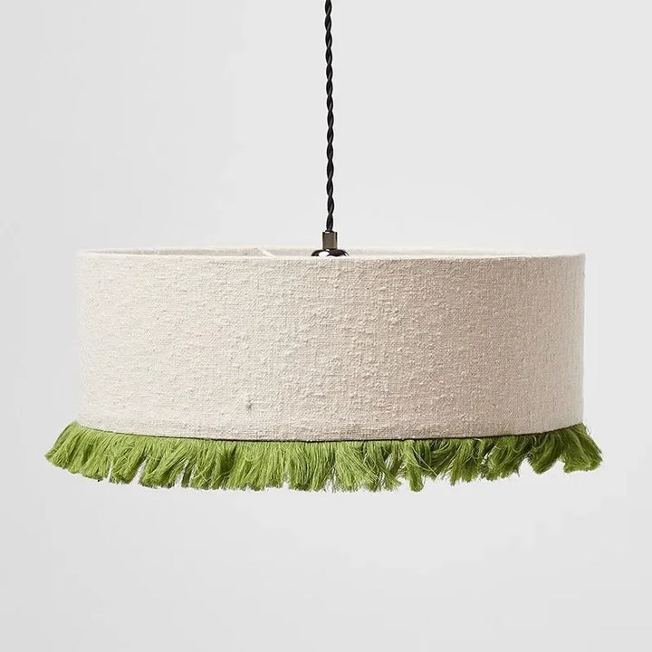 Lámpara colgante con borlas para sala de estar, dormitorio, tela japonesa, estilo vintage, para restaurante, tienda, luz de ambiente, lustre