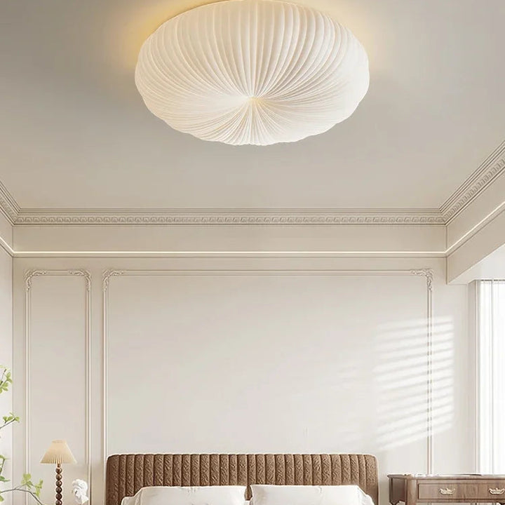 Lámpara de techo moderna y sencilla de estilo nórdico crema para dormitorio principal, comedor, estudio, calabaza, para niños, creativa, decoración interior del hogar