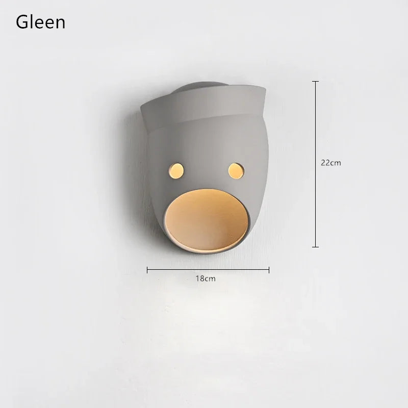 Lámpara de pared Moooi Joker, de diseño holandés, para dormitorio, mesita de noche, pasillo, fondo, escalera, máscara, decoración del hogar, iluminación LED de resina.