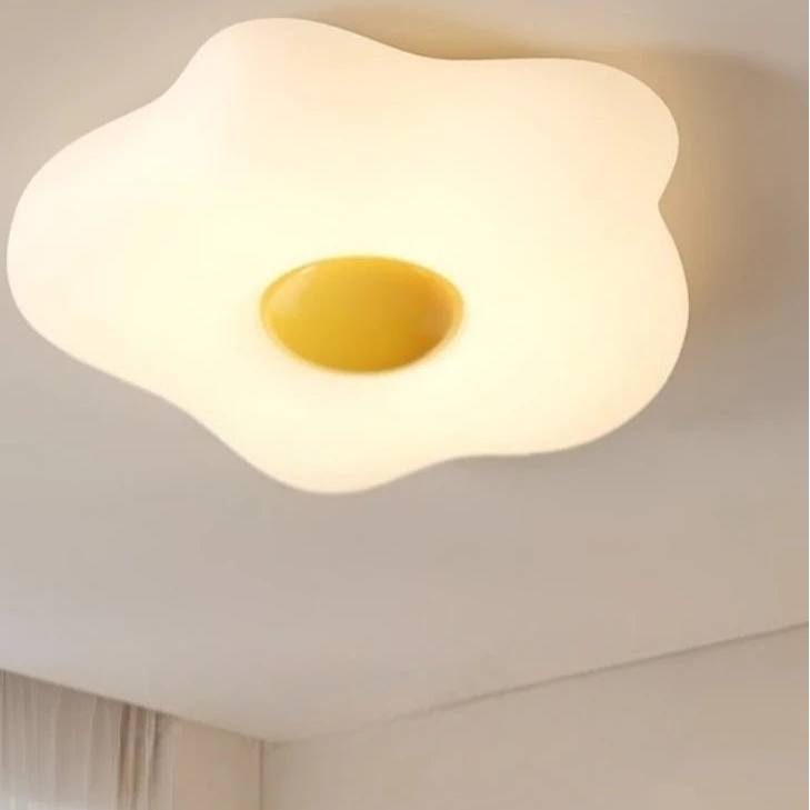 Lámparas de techo nórdicas modernas con forma de huevo, LED minimalistas, color crema, para decoración del hogar, para estudio, cocina, salón, comedor, dormitorio infantil.