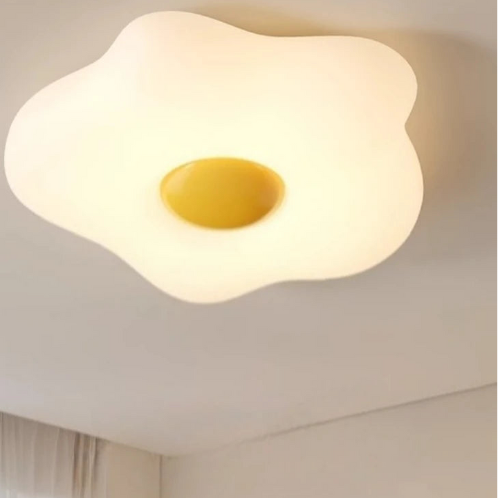 Lámparas de techo nórdicas modernas con forma de huevo, LED minimalistas, color crema, para decoración del hogar, para estudio, cocina, salón, comedor, dormitorio infantil.
