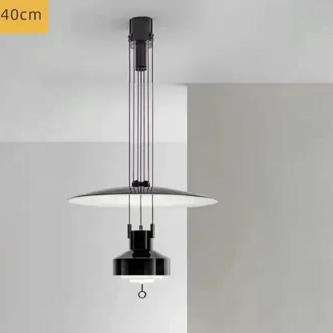 Lámpara colgante nórdica moderna y creativa para sala de estar, diseño danés, arte retro, decoración del hogar, lámpara colgante ajustable para mesita de noche y estudio LED