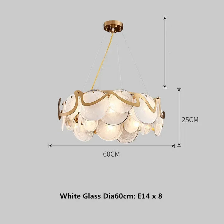 Lámpara colgante de lujo posmoderna para salón, lámpara de pared minimalista de cristal de diseño para comedor, dormitorio o estudio. Lámpara colgante de hierro dorado.