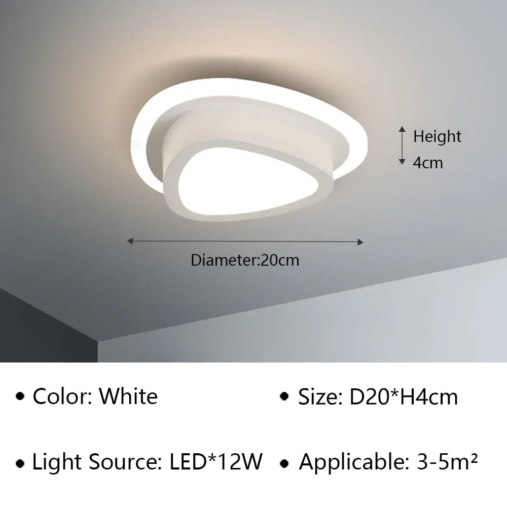 Lámpara de techo LED moderna para sala de estar, pasillo, guardarropa, dormitorio, lámpara de techo, decoración del hogar, accesorio de iluminación interior