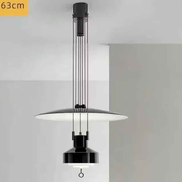 Lámpara colgante nórdica moderna y creativa para sala de estar, diseño danés, arte retro, decoración del hogar, lámpara colgante ajustable para mesita de noche y estudio LED