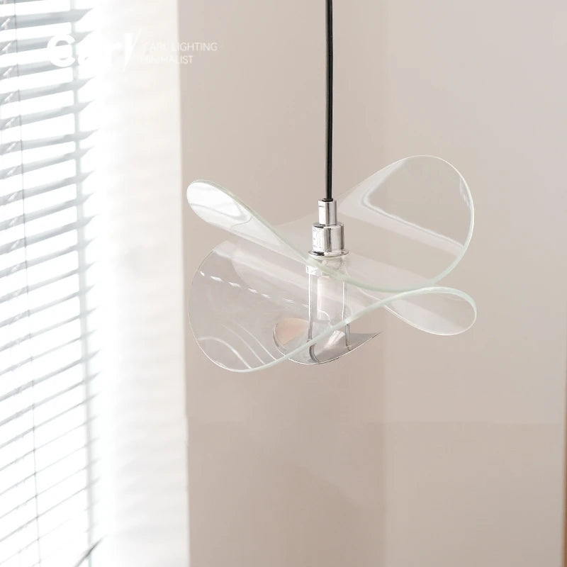 Lámpara de araña de cristal en forma de media luna, estilo nórdico, sencilla, para mesita de noche, pequeña, para sala de estar, estudio, dormitorio, fondo, lámpara de pared.