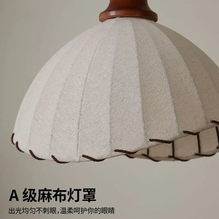 Lámparas colgantes de tela Wabi Sabi francesas para sala de estar, comedor, dormitorio, apartamento, luces de techo, decoración de ambiente moderno.
