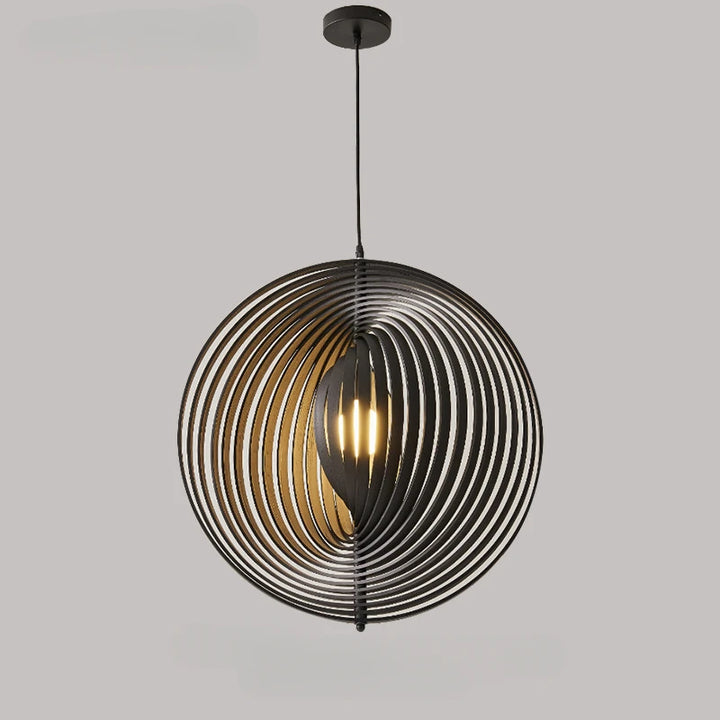 Lámparas colgantes LED circulares giratorias de madera Wabi-sabi para balcón, sala de estar, dormitorio, decoración del hogar, accesorio de iluminación.