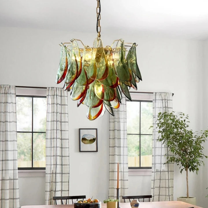 Lámpara de techo antigua de Murano para salón, con diseño retro de alta gama francés, ideal para comedor o dormitorio.