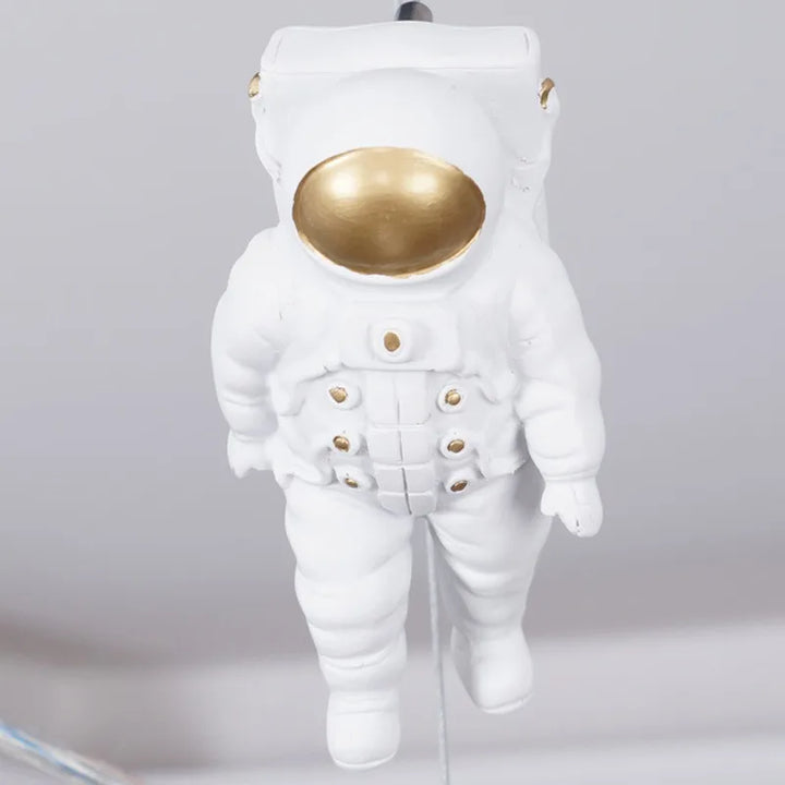 Lámpara colgante nórdica de nave espacial con dibujos animados para niños, ideal para dormitorio infantil, con una luz suave y no deslumbrante.