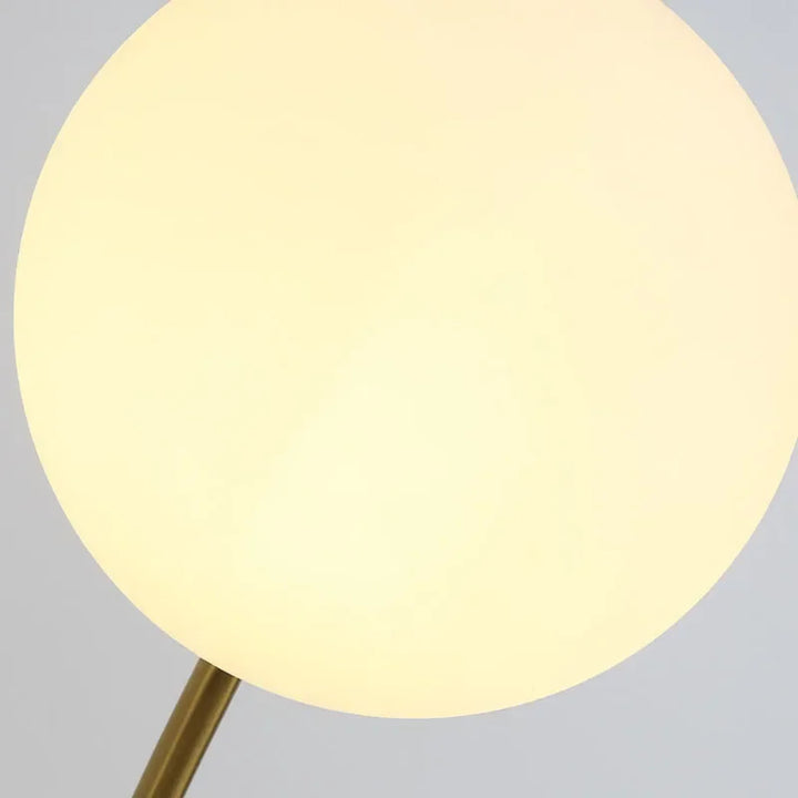 Lámpara de pared minimalista LED de pesca larga, lámpara de bola de cristal blanco, lámpara de dormitorio, lámpara de fondo de pasillo de restaurante de sala de estar