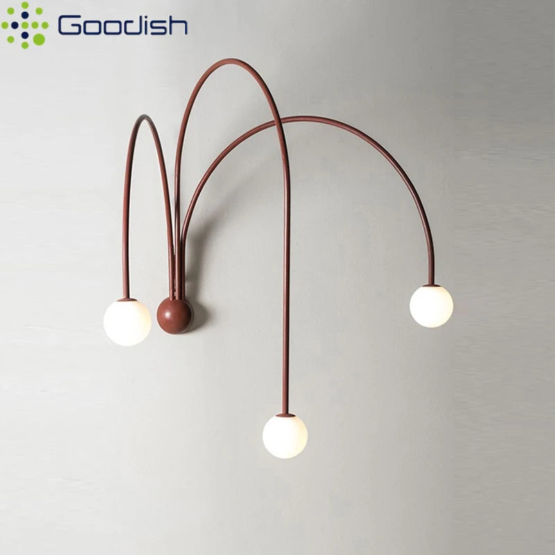 Lámparas de pared LED con diseño minimalista italiano de garra de pulpo, lámparas artísticas novedosas para sala de estar, decoración del hogar, candelabros.