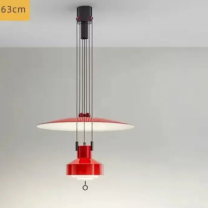 Lámpara colgante nórdica moderna y creativa para sala de estar, diseño danés, arte retro, decoración del hogar, lámpara colgante ajustable para mesita de noche y estudio LED