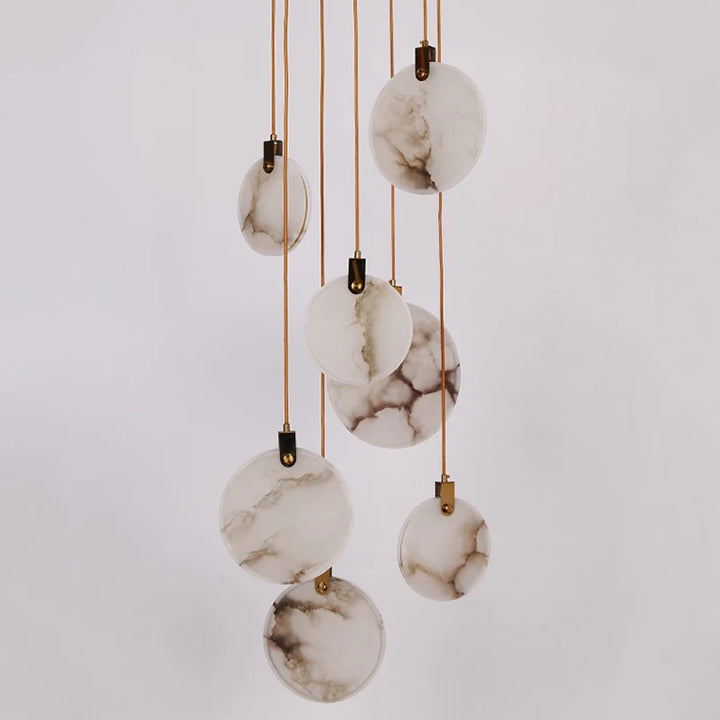 Lámparas colgantes LED modernas para decoración del hogar, lámparas colgantes para escaleras, lámparas colgantes para sala de estar, iluminación interior