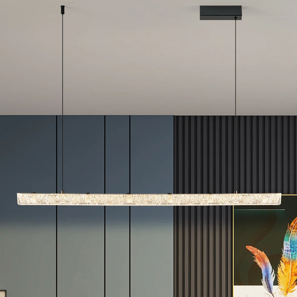 Lámpara de araña minimalista moderna para restaurante, creativa, con textura de grietas de hielo, para mesa de isla, comedor, luces colgantes, iluminación decorativa