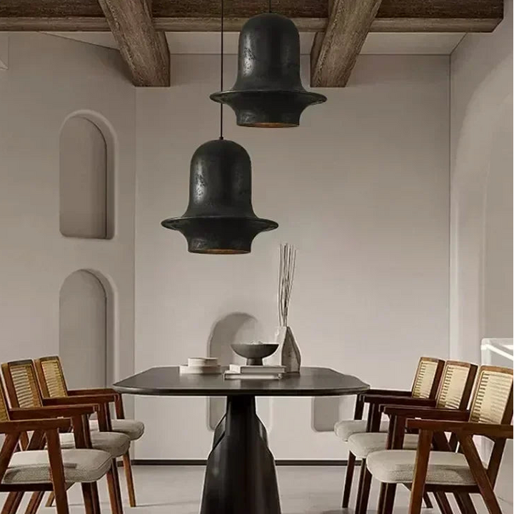 Lámparas colgantes retro Wabi-sabi, lámpara nórdica, decoración del hogar, lámparas colgantes para sala de estar, comedor, hotel, salón, restaurante, bar.