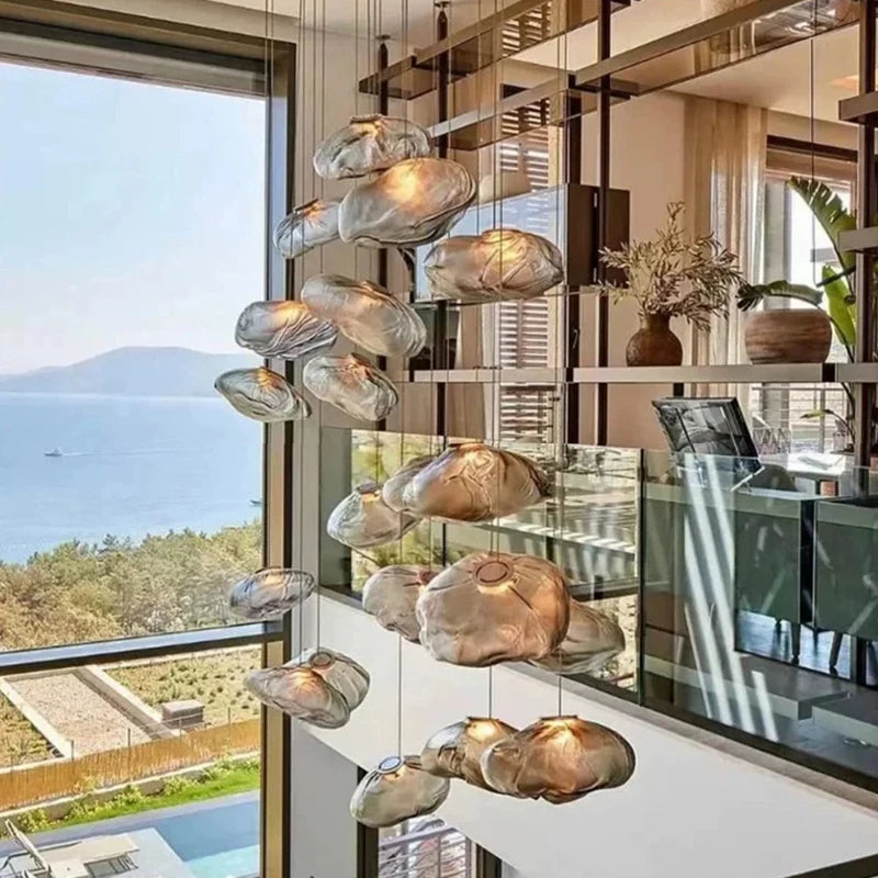 Lámparas de araña nórdicas para decoración del hogar, lámparas colgantes brillantes para comedor, lámparas colgantes para techo, luminarias para iluminación interior