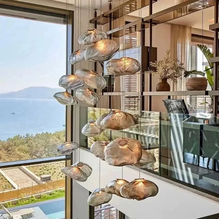 Lámparas de araña nórdicas para decoración del hogar, lámparas colgantes brillantes para comedor, lámparas colgantes para techo, luminarias para iluminación interior