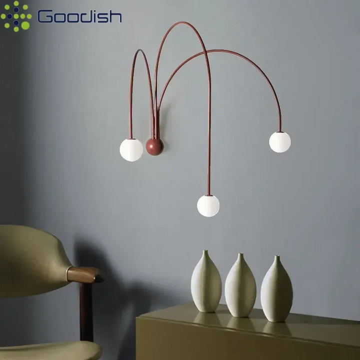 Lámparas de pared LED con diseño minimalista italiano de garra de pulpo, lámparas artísticas novedosas para sala de estar, decoración del hogar, candelabros.