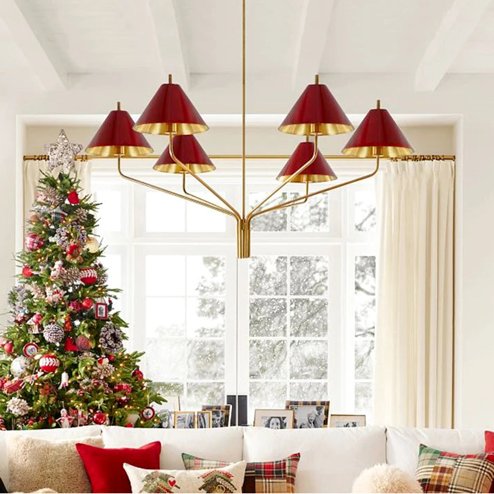 Lámpara de araña sencilla estilo retro americano con pantalla de metal, nueva lámpara colgante de diseño estilo cabaña para comedor, cocina o isla.