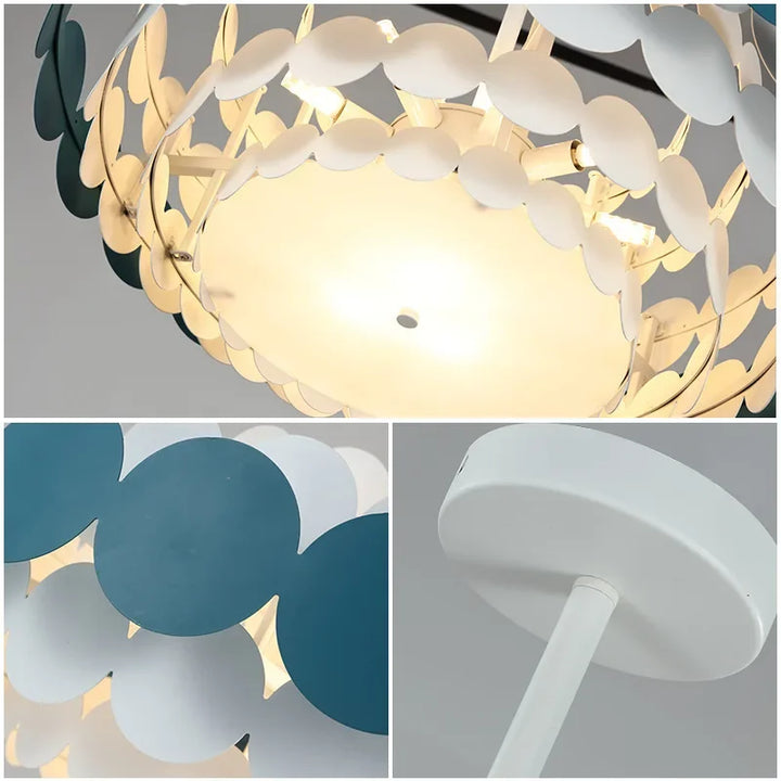 Lámpara de araña LED moderna y creativa para comedor, luz colgante colorida para dormitorio, hogar, interior, minimalista, para sala de estar