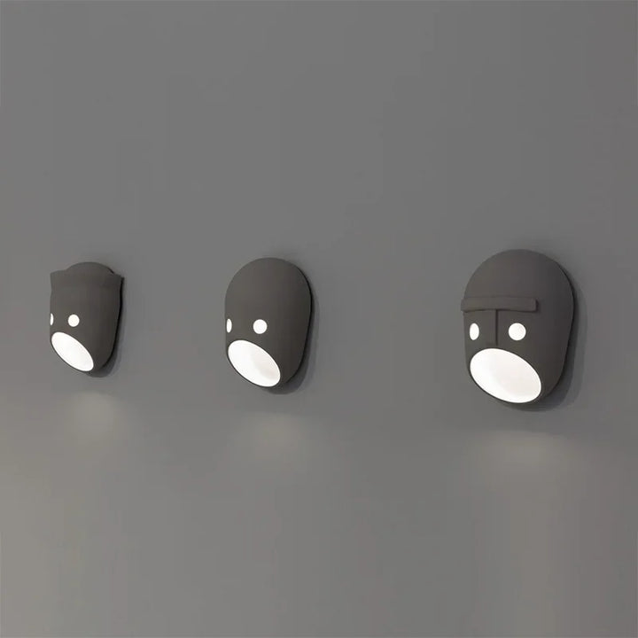Lámpara de pared Moooi Joker, de diseño holandés, para dormitorio, mesita de noche, pasillo, fondo, escalera, máscara, decoración del hogar, iluminación LED de resina.
